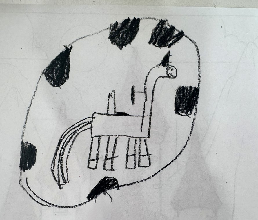 Hand-drawn unicorn artwork